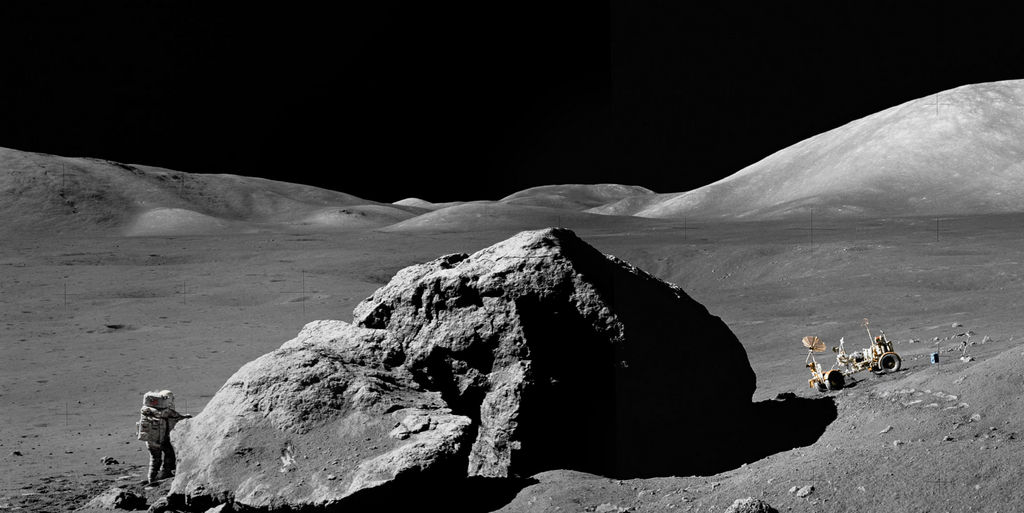 Greer et al. analyseerde kleine zirkoonkristallen in maanstof dat in 1972 werd verzameld door Apollo 17-astronauten. 