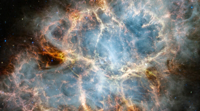 Krabnevel - Messier 1 - waargenomen door de Webb Space Telescope