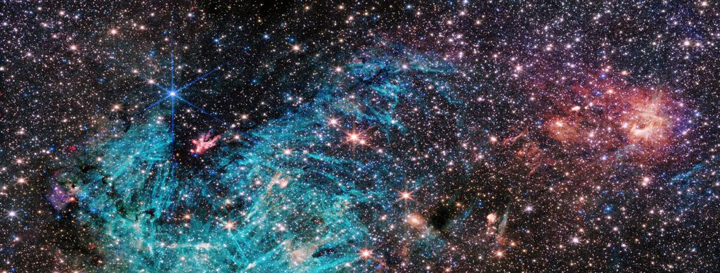 Naar schatting 500.000 sterren schitteren in deze afbeelding van Sagittarius C