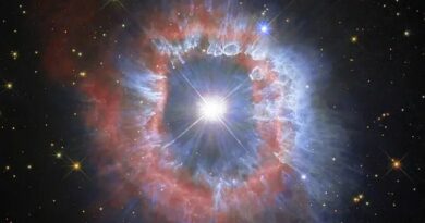 AG Carinae, vastgelegd door de Hubble Space Telescope