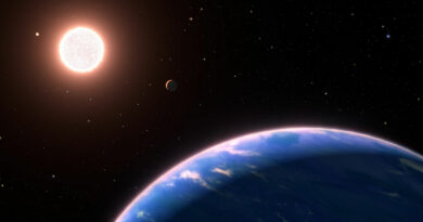Artist impressie van de exoplaneet Gliese 9827d