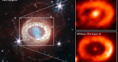 De NASA/ESA/CSA James Webb-ruimtetelescoop heeft het beste bewijs tot nu toe waargenomen voor de emissie van een neutronenster op de plaats van een bekende en recentelijk waargenomen supernova.