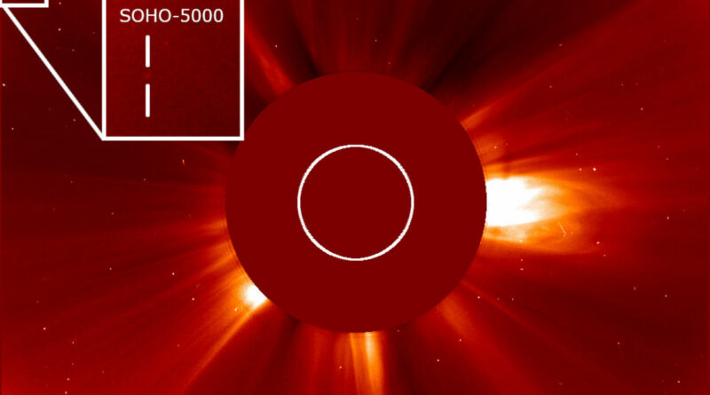 SOHO-5000, de 5000ste komeet die met de SOHO-ruimtesonde is ontdekt