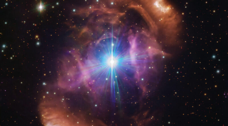 Afbeelding van HD 148937 en NGC 6164/6165