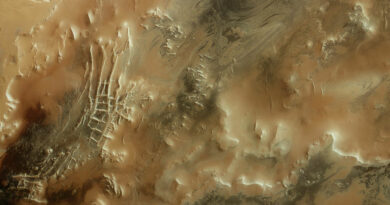 Dit beeld van de Inca-stad op Mars werd op 27 februari 2024 vastgelegd