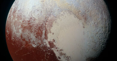 Pluto, vastgelegd door de New Horizons ruimtesonde