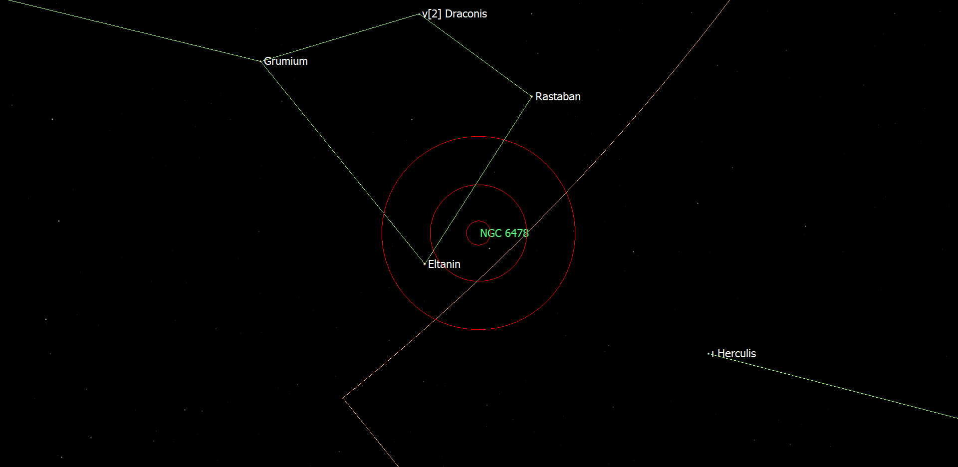 Eltanin en NGC 6478