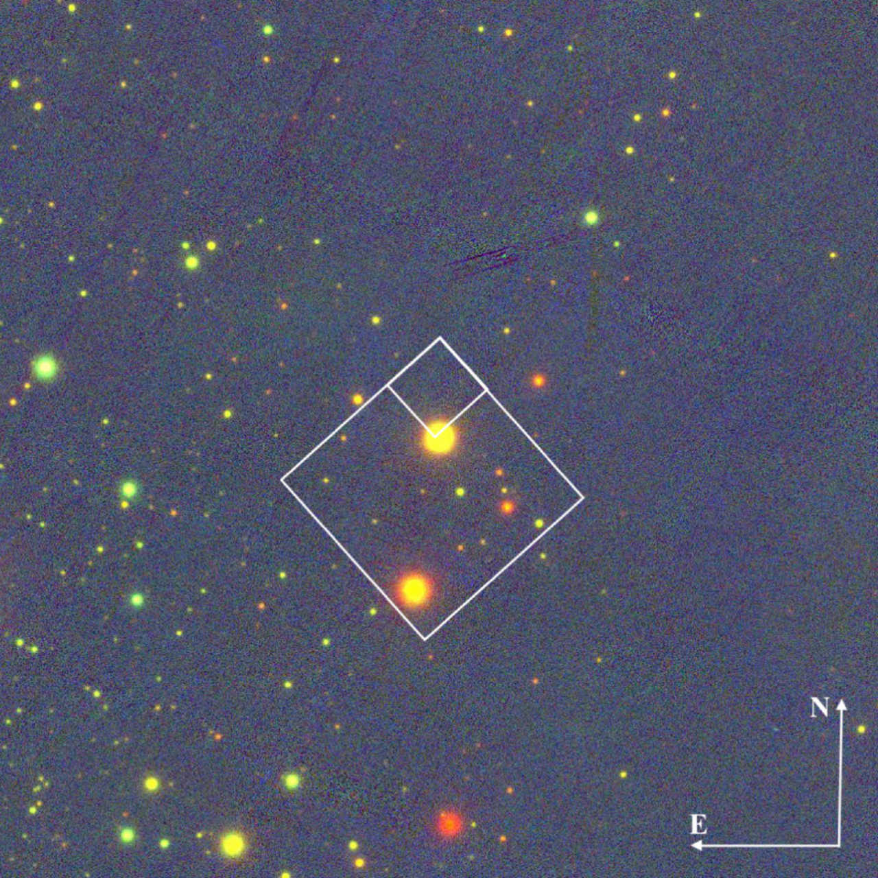 PanSTARRS-afbeelding gecentreerd op het TIC 290061492-systeem.