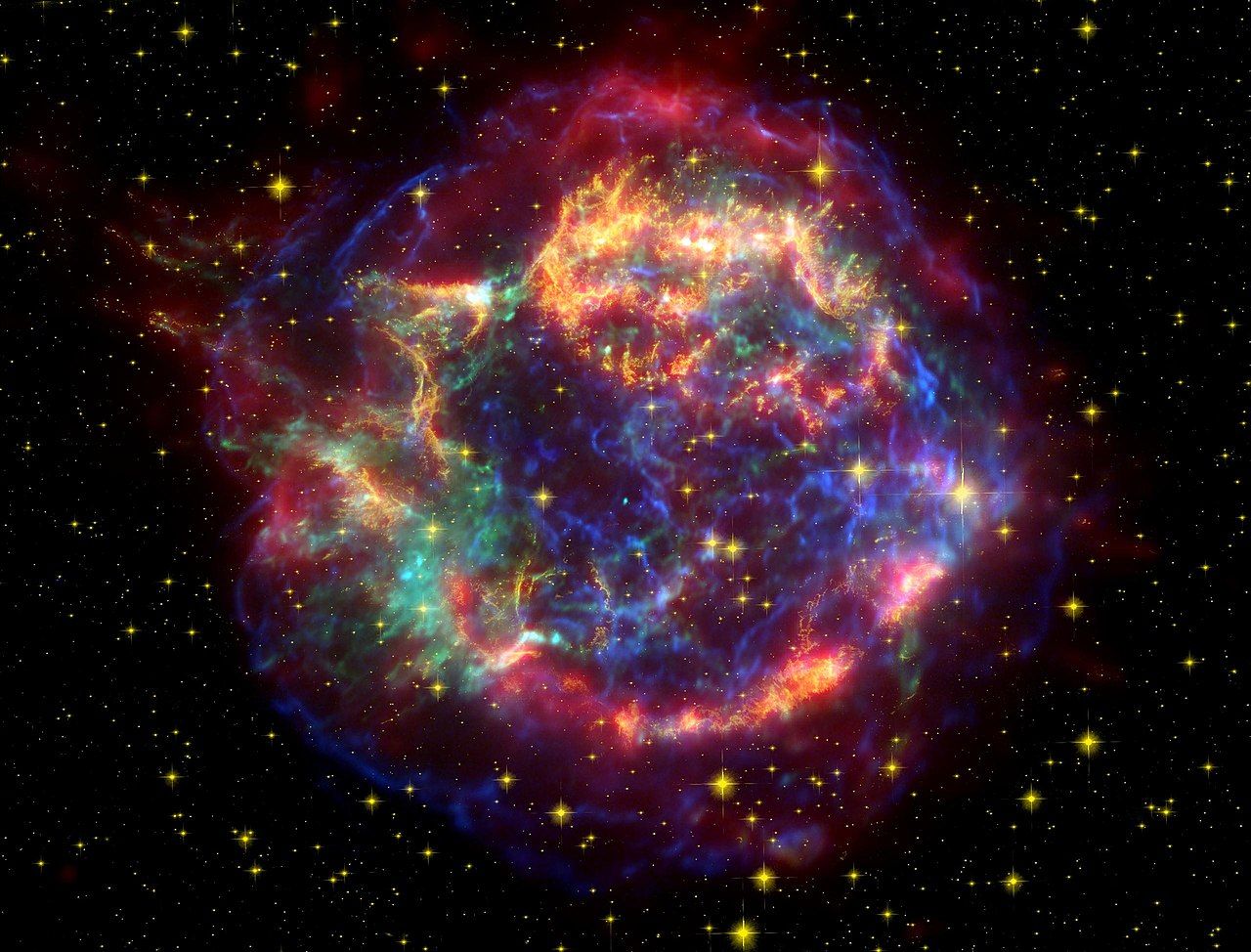 Compositieopname van Cassiopeia A