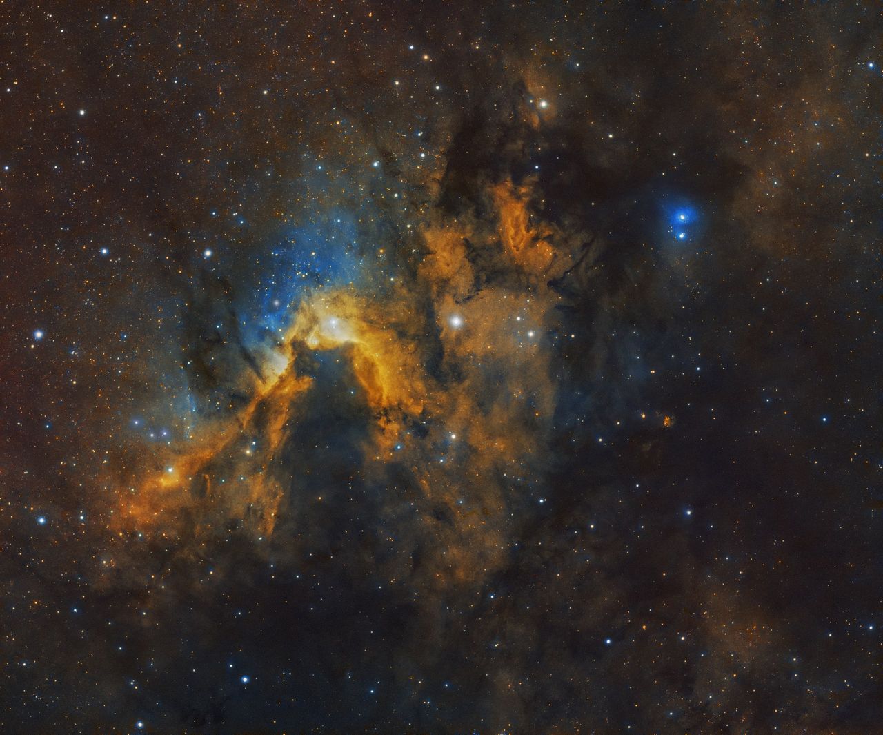 Caldwell 9 in Hubble-palette.