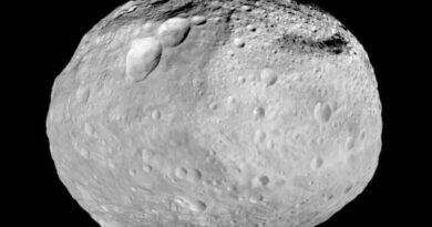 De asteroïde Vesta, vastgelegd door de DAWN ruimtesonde