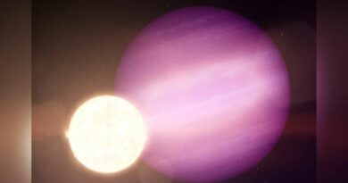De exoplaneet WD 1856 b, in een artist impression.