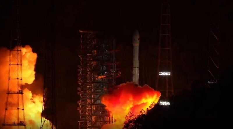 Lancering van Tianwen 2 m.b.v. een Lange Mars 3B.