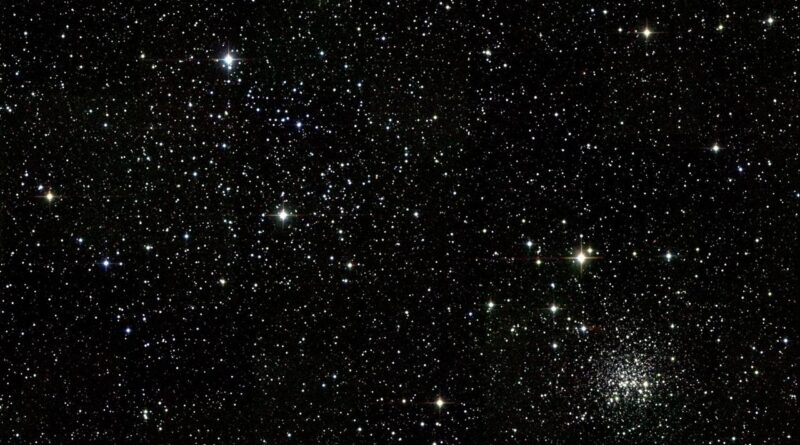Messier 35 in het sterrenbeeld Gemini - Tweelingen.