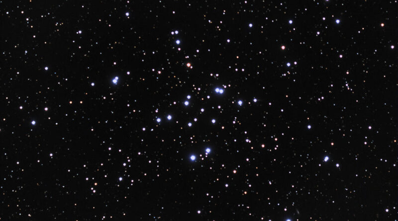 Messier 34 in het sterrenbeeld Perseus.