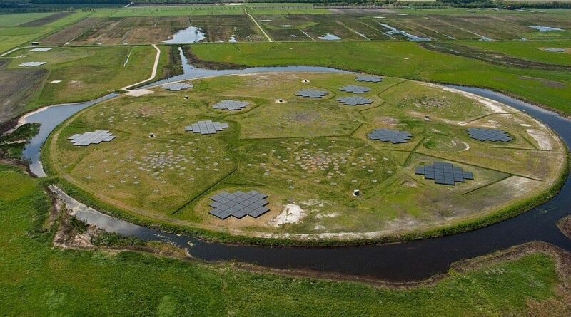 De LOFAR "superterp" in Exloo