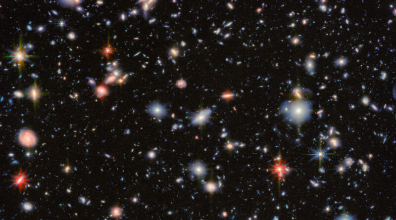 Webbs opname van het Hubble Ultra Deep Field