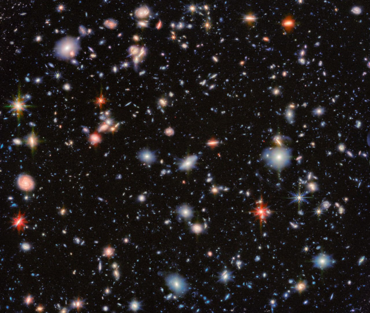 Webbs opname van het Hubble Ultra Deep Field