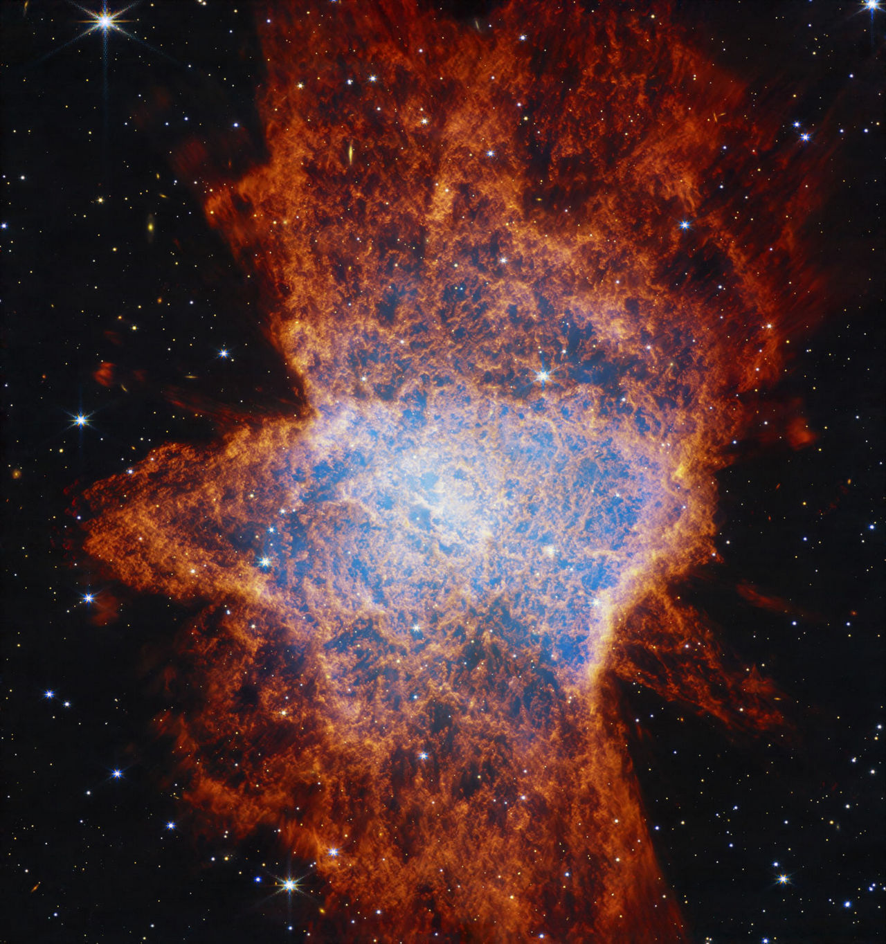 Webb/NIRCam-opname van NGC 6072