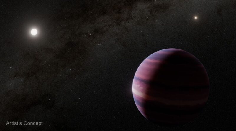 Artist impressie van de gasreus rond Alpha Centauri A