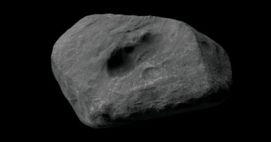 Een artistieke illustratie van asteroïde 2024 YR4