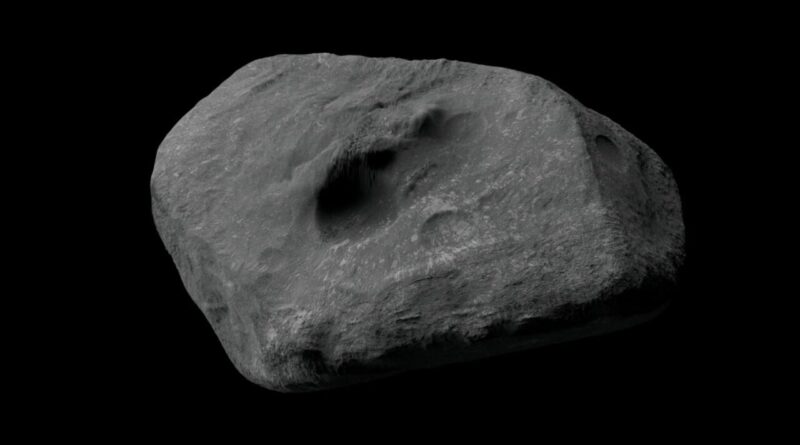 Een artistieke illustratie van asteroïde 2024 YR4